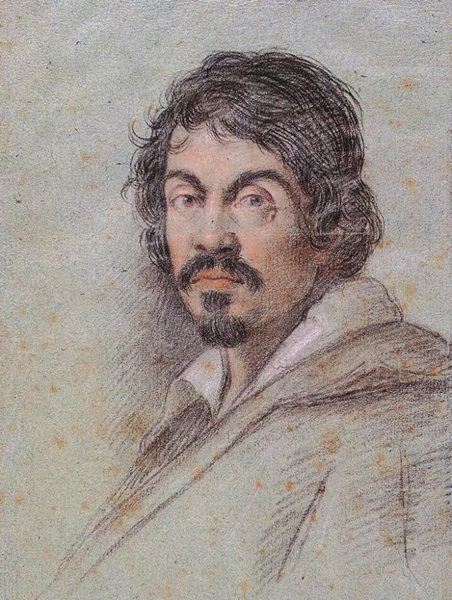 奥塔维奥·勒奥尼（Ottavio Leoni）创作 卡拉瓦乔肖像 创作于1621年左右 ©Biblioteca Marucelliana  