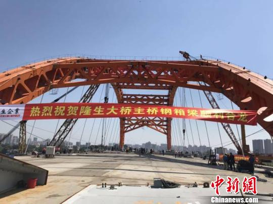 图为正在建设的惠州隆生大桥 通讯员 摄