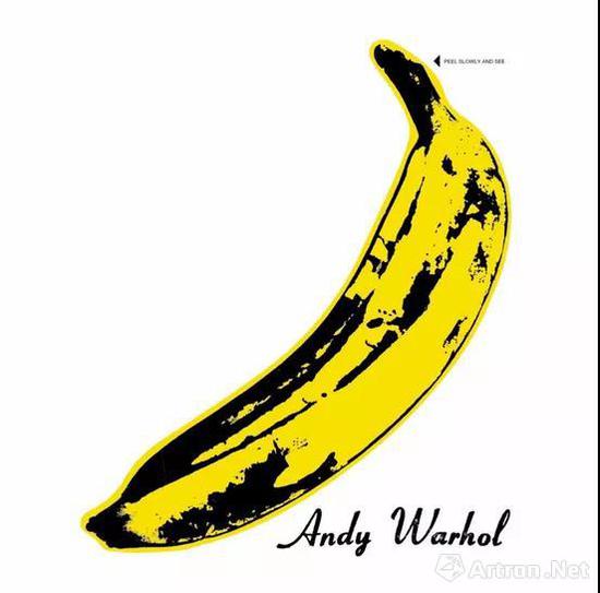 ▲地下丝绒乐队封面专辑--香蕉图案