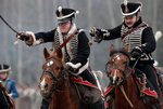 白俄民众重演拿破仑时期战役场景