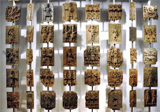 大英博物馆所藏的贝宁青铜器模具?图片：wikimedia