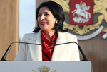 祖拉比什维利宣誓就任格鲁吉亚总统