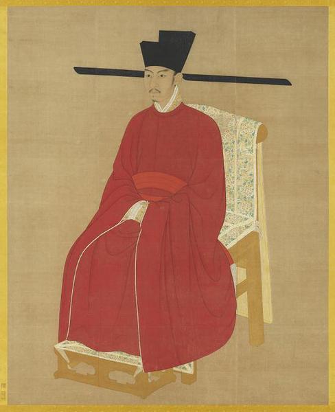《宋哲宗坐像 》 台北故宫博物院藏