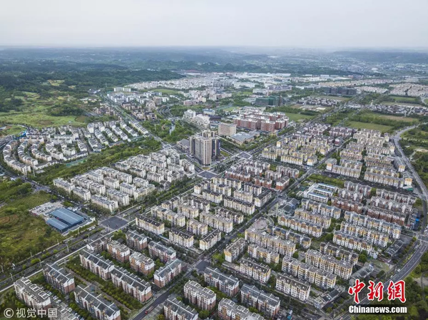 摄于2018年的北川新县城。 张由琼 摄 图片来源：视觉中国
