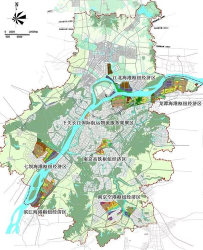 11 南京枢纽经济区空间分布图。市发改委供图