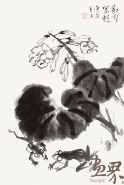 玉簪花68×46cm-2000年-朱豹卿