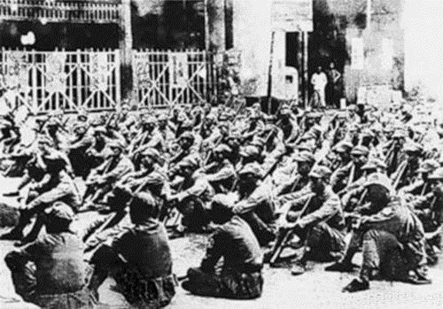 抗战初期，集中在皖南的新四军部队。