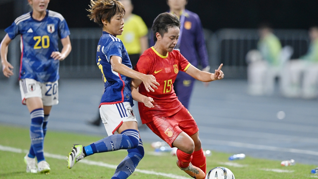 【高清组图】中国女足3比4负于日本队无缘决赛